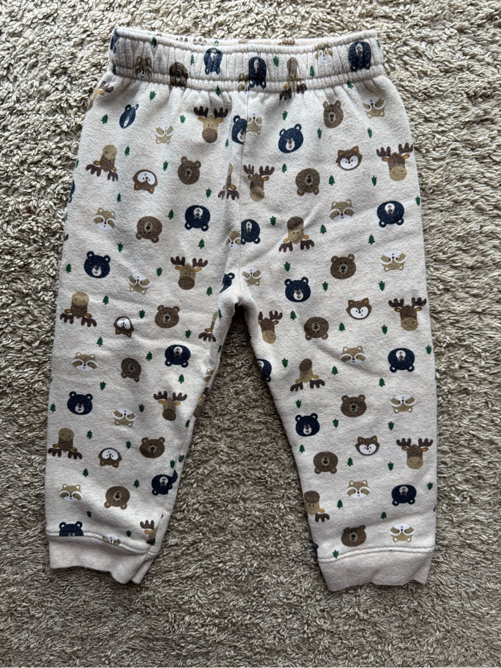 Garanimals Toddler Boys Woodland Animal Jogger Pants Oatmeal 24M